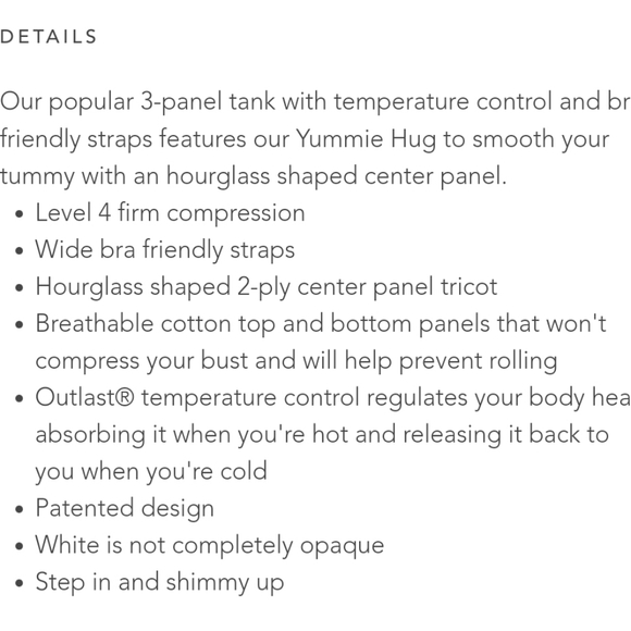 Pearl Yummie Tummie 3 Panel Shaping Tank S NWT - Picture 12 of 12